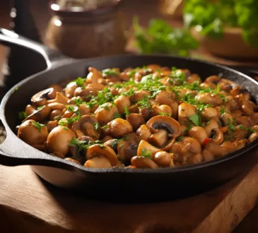 Mediteranske leblebije i pečurke