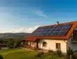Solarni paneli na krovu kuće u Srbiji tokom sunčanog dana